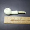 MBSD Meerschaum Silver Rustic Author Reverse Calabash Block Meerschaum Pipe, New - Image 8