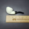 MBSD Meerschaum Silver Lattice "Danish Dublin" Rev Calabash Block Meerschaum Pipe, New - Image 8