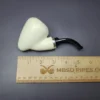 MBSD Meerschaum Silver Smooth Strawberry Reverse Calabash Block Meerschaum Pipe, New - Image 8