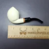 MBSD Meerschaum Deluxe Smooth Egg Block Meerschaum Pipe, Briar-Mortise, New - Image 7