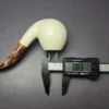 MBSD Meerschaum Deluxe Smooth Egg Block Meerschaum Pipe, Briar-Mortise, New - Image 9