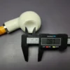 MBSD Meerschaum Silver Reverse Calabash Author Block Meerschaum Pipe, New - Image 9