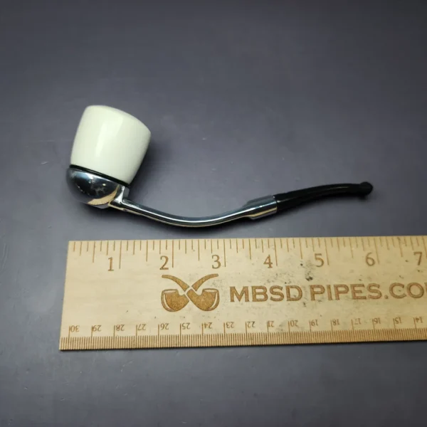 Falcon Standard Multipurpose w/ MBSD Meerschaum Dublin Block Meerschaum Bowl Pipe, New - Image 9