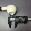 MBSD Meerschaum Deluxe Smooth Bullcap Block Meerschaum Pipe, Briar-Mortise, New - Image 9