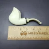 MBSD Meerschaum Silver Reverse Calabash Block Meerschaum Pipe, New - Image 9