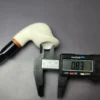 MBSD Meerschaum Deluxe Smooth Cobra Block Meerschaum Pipe, Briar-Mortise, New - Image 9