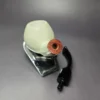 MBSD Meerschaum Deluxe Smooth Apple Block Meerschaum Pipe, Briar-Mortise, New - Image 10