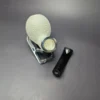 MBSD Meerschaum Silver Rusticated Apple Block Meerschaum Pipe, Briar-Mortise, New - Image 10