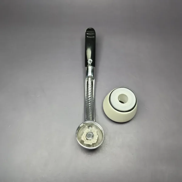 Falcon Chrome Dental w/ MBSD Meerschaum Dublin Block Meerschaum Bowl Pipe, New - Image 10