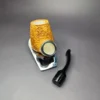 MBSD Meerschaum Silver Rustic Brandy Reverse Calabash Block Meerschaum Pipe, New - Image 10