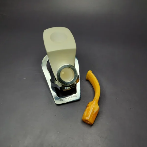 MBSD Meerschaum Silver Reverse Calabash Block Meerschaum Pipe, New - Image 10
