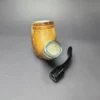 MBSD Meerschaum Silver Smooth Poker Reverse Calabash Block Meerschaum Pipe, New - Image 10