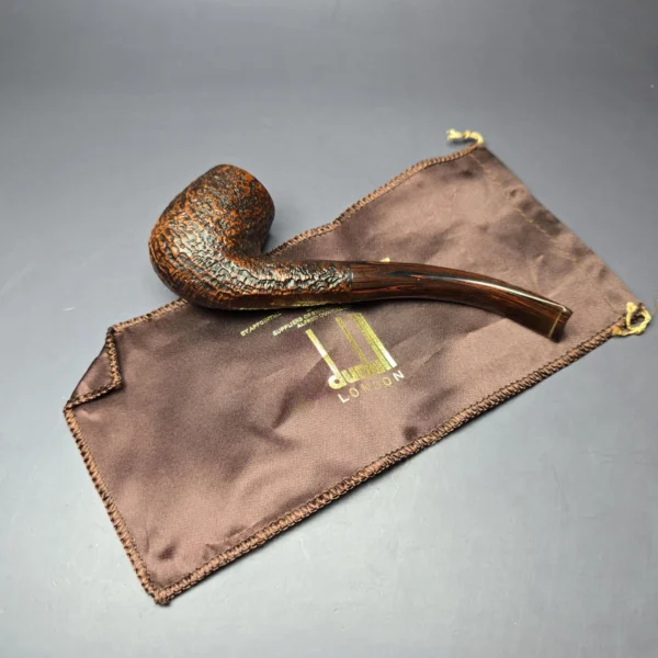 Dunhill 1983 Cumberland 41022 Sandblasted Bent Billiard Estate Briar Pipe, Unsmoked - Image 7