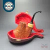SU Pipes Sandblasted "Fuji" Volcano w/ Boxwood Handmade Briar Pipe, New