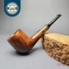 MBSD Briars by Piero Vitale Sienna Contrast Smooth Billiard w/ Zebrawood Briar Pipe, New