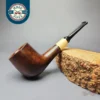 MBSD Briars by Piero Vitale Sienna Contrast Smooth Billiard w/ Olivewood Briar Pipe, New