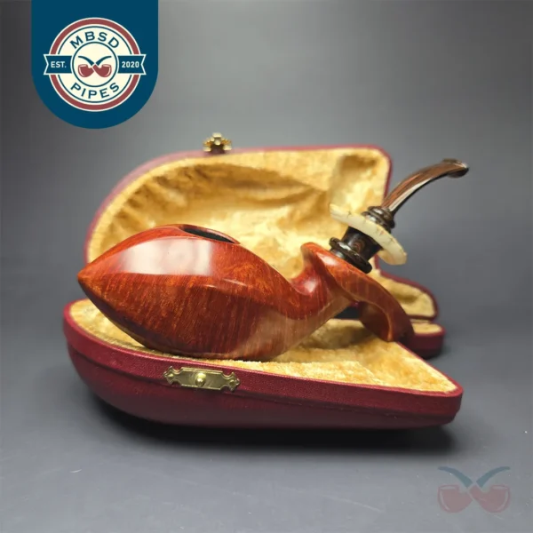 SU Pipes Tokutomi Tribute Smooth Whale w/ Mammoth Handmade Briar Pipe, New