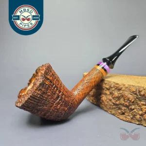 Papa Bear's Pipes by Tim Beaumont Sandblasted Dublin Handmade Briar Pipe, New