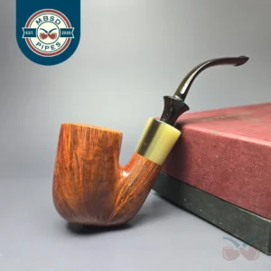 Savinelli Nonpareil 9604 Smooth Oom Paul w/ Horn Estate Briar Pipe, Unsmoked