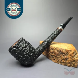 Don Carlos One Note XL Rusticated Lovat w/ Silver Estate Briar Pipe, Unsmoked
