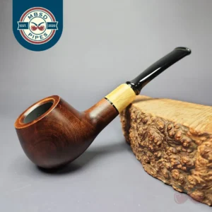 MBSD Briars by Piero Vitale Sienna Contrast Smooth Author w/ Boxwood Briar Pipe, New