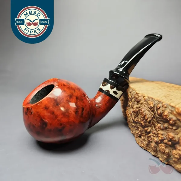 Nording Nosewarmer Smooth Cognac Apple Estate Briar Pipe, Unsmoked