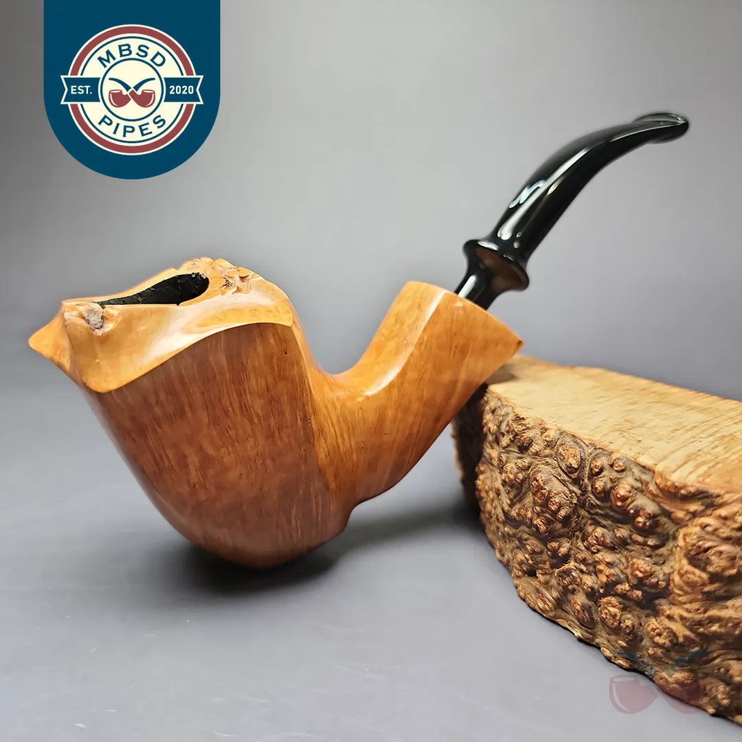 Nording Virgin Grain 1 Smooth Freehand Estate Briar Pipe, Unsmoked