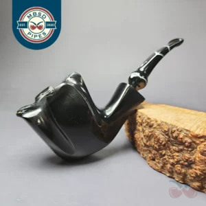 Nording Black Smooth Freehand Estate Briar Pipe, Unsmoked