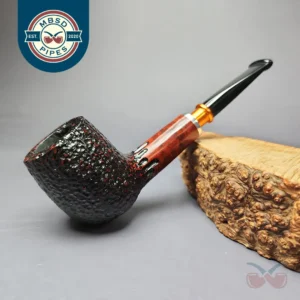 Nording Partially Rusticated Spigot Billiard Estate Briar Pipe, Unsmoked
