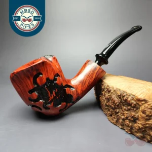 Nording Fantasy Partially Rusticated Freehand Estate Briar Pipe, Unsmoked