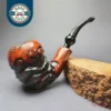 Nording Abstract Partially Rusticated Freehand Estate Briar Pipe, Unsmoked