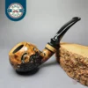 Nording Nose Warmer Part Rusticated Cognac Apple Estate Briar Pipe, Unsmoked