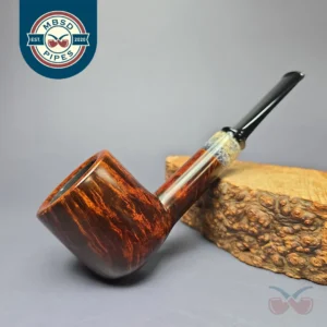 J Mouton Smooth Opera w/ Fossilized Mammoth Handmade Briar Pipe, New