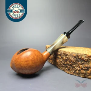 Brentegani Smooth Speeding Blowfish w/ Horn Estate Briar Pipe, Italian Estates