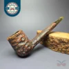 Caminetto Business 119 KS Rusticated Canadian Estate Briar Pipe, Italian Estates