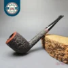 James Upshall Bark Group 6 Partially Rusticated Cutty Estate Briar Pipe, Unsmoked