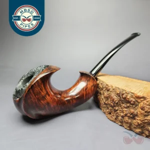 HS Studio XL Smooth "Speeding" Freehand Estate Briar Pipe, Unsmoked