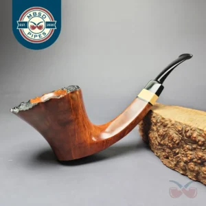 HS Studio Wide Shank Dublin w/ Boxwood Estate Briar Pipe, Unsmoked