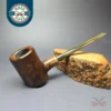 HS Studio Sandblasted "Don" Poker w/ Horn Estate Briar Pipe, Unsmoked