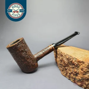 HS Studio Sandblasted Poker Estate Briar Pipe, Unsmoked