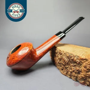 Sebastian Heck Smooth Panel Shank Bulldog w/ Plateaux Handmade Briar Pipe, New