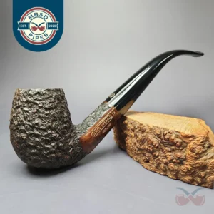 James Upshall Empire Acclaim Magnum Rusticated "LC" Estate Briar Pipe, Unsmoked