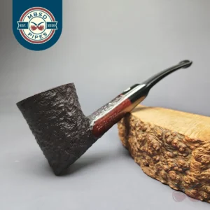 James Upshall Bark Group 6 Partially Rusticated Skater Estate Briar Pipe, Unsmoked