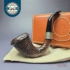 Ser Jacopo 2000 Millennium Pipe Sandblasted Calabash Estate Briar Pipe, Unsmoked