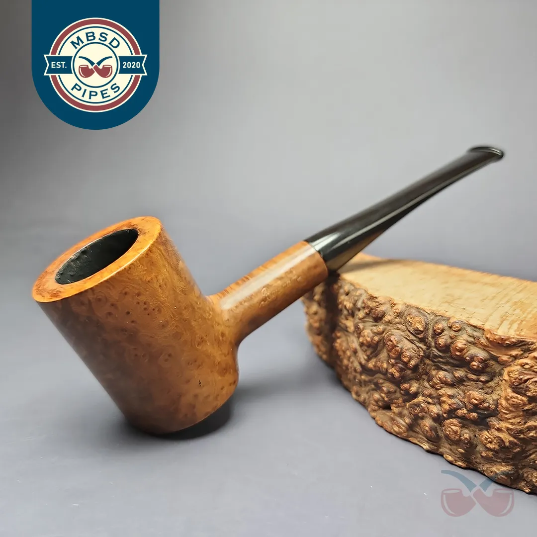Bertram Washington Smooth Poker Estate Briar Pipe, American Estates