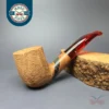 Paronelli Rusticated Bent Billiard w/ Fossilized Oak Estate Briar Pipe, Unsmoked