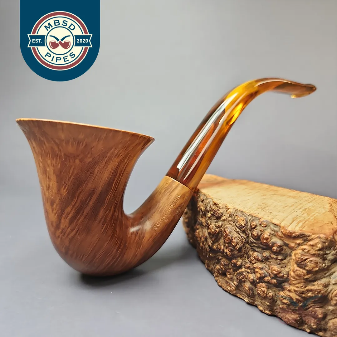 Ed Burak Connoisseur Smooth Bell Calabash Estate Briar Pipe, American Estates