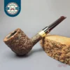 Castello Sea Rock Briar KK 15P Rusticated Billiard Estate Briar Pipe, Italian Estates