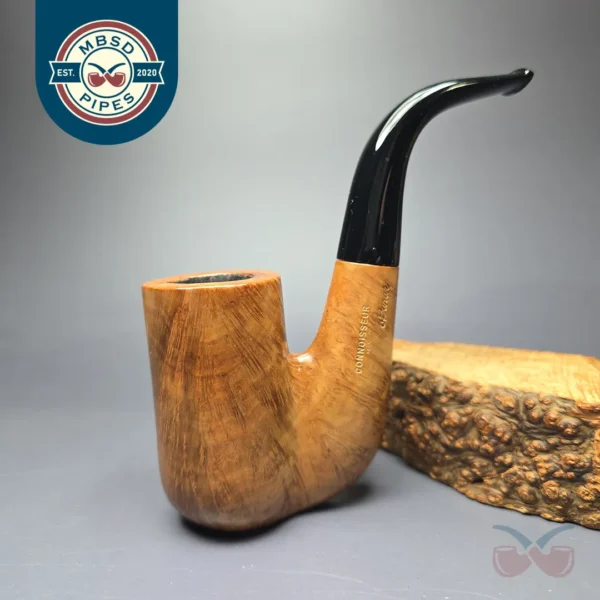 Ed Burak Connoisseur Magnum Smooth Oom Paul Estate Briar Pipe, American Estates