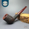 Walt Cannoy 10th Anniversary Cardinal House Munn Rusticated Billiard Handmade Briar Pipe, New